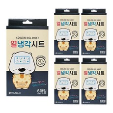 곰탱이 열 냉각시트 어린이용, 6개입, 5개
