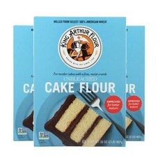 킹 아서 베이킹 언블리치트 무표백 케이크 믹스 가루 907g 3팩 King Arthur Baking Unbleached Cake Flour Blend