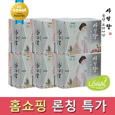 사임당생리대 사임당 순면 프리미엄 대형6팩 날개형 생리대, 6팩, 60매입