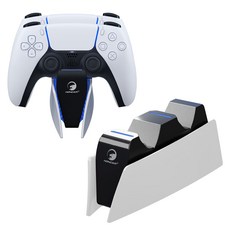 PS5 듀얼센스 충전거치대 충전기 정품호환형, 화이트, 1개 화이트, 1개