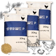 토종닭 골드 산란 펠렛 닭사료 닭모이, 3개, 20kg