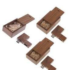 ZLD 나무 호두 USB 스틱 펜 / 메모리 스틱 휴대용 보관 선물 + 상자, 기타 32G + 16G + 8G, 설명한대로, 활기 없는