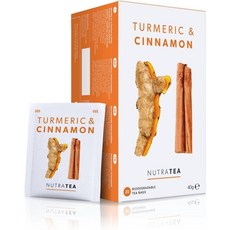 Nutra Tea 강황 계피차 20티백, 20카운트(1팩), 20개입, 1개, 40g