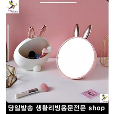양면거울 각도조절거울 토끼 조약돌거울 스탠드거울 검사거울 거울낙서 원목거울, 핑크 (456,439개)