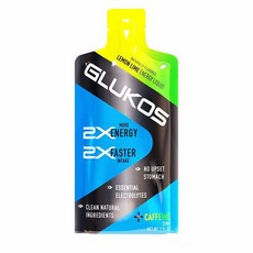 Glukos Energy 리퀴드 에너지 젤 56.7g 12개입 레몬라임맛, 레몬 라임