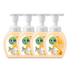 데톨 핸드워시 포밍 오렌지 본품 250ml, 4개