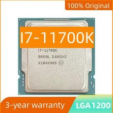 LGA 1200 CPU 8 코어 16 I7 11700K I7-11700K Z590 3.6GHz 16M 125W, [01] CPU - 11700k