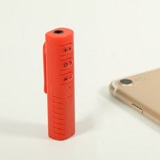 차량용컨버터 AXU자동차 차량용 블루투스 전환기 스피커 음성 3.5MM수신기 뛰어넘는 접개식 이어폰 ., C01-세트 1, T03-레드