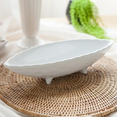갤러리수반화이트 30x7cm 조화 화분 인테리어 FPOTFT
