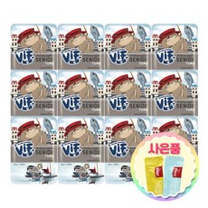 비프 ViF 고양이 간식 습식 파우치 75g 12개 + 고양이 츄르 5p, 시니어참치 12개 + 완피5p