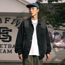 유루 남녀공용 빈티지 데님 자켓 / K3671