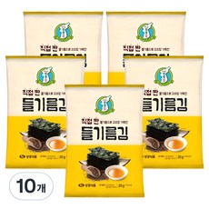 지도표성경 직접 짠 들기름김, 20g, 10개