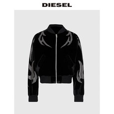 DIESEL 초 가을 신품 여성 백조 융털 숏 긴팔맨투맨 AGAZG