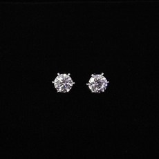 [스몰굿띵] 솔리테어 5type 프롱 큐빅 지르코니아 귀걸이 Earrings