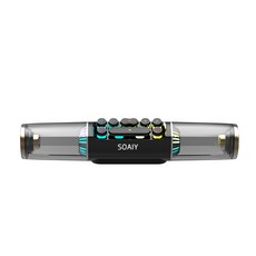 dodocool Soaiy SH19 게임 에디션 블루투스 스피커 사운드 블래스터 RGB 조명 효과 기계식 버튼 컴퓨터 서브우퍼 지원 블루투스/TF 카드/U 디스크/AUX, 검은 색/US Plug