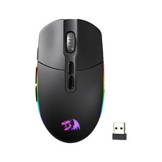 레드라곤 M719 프로 무선 광학 게이밍 마우스 8개의 프로그래머블 버튼 RGB 백라이트 10 000 DPI 버튼이 있는 인체공학적 PC 컴퓨터 마우스, M719 Wireless