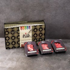 **선물포장** 한우 등심모듬세트(채끝등심+살치살등심+새우살등심) 1.5kg, 1개