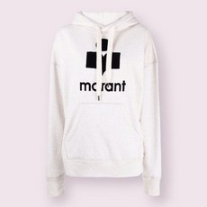 [ISABEL MARANT] [명품]여성 23FW 만셀 블랙 빅로고 화이트 후드 SW00