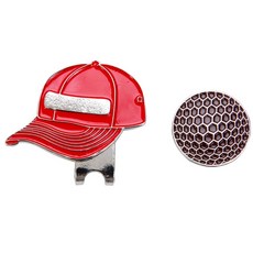 Magnetic Golf Hat Clips Ball Marker Professional Golf Training Aids Accessories, 빨간색, 1개