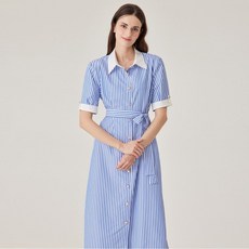 포커스 카라배색스트라이프롱원피스 VF4M1OP3201