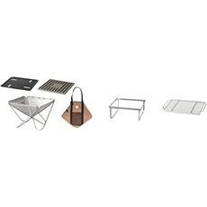 Snow Peak 스노우 피크(snow peak) 모닥불 받침 M【들놀이 세트】모닥불 MBBQ 세트 FK-331 수납 케이스 포함 브리지망, 상품명참조, 1개