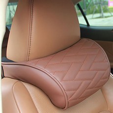 쉼 고품격 기능성 메모리폼 가죽 목쿠션 / 편안한 운전, 블랙