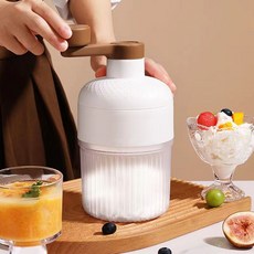 OKYAIOS 수동 빙수기 캠핑용 휴대용 눈꽃 빙수기