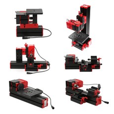 보링 밀링 선반 mini diy 6 in 1 전동 변압기 mini lathe machine jigsaw grinder driller driller sanding turn, 나는 플러그, 1개