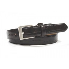 bell la bell (베루라베루) 가죽 2.5cm 폭 여성 벨트 길이 조절 가능 비즈니스 [일제] (악어 다크 브라운) bell la bel