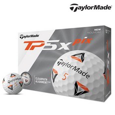 테일러메이드 정품 TP5X PIX 5피스 골프공 화이트, 포장없음