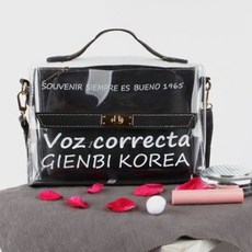 패션비닐백 여자비닐백 여성 캐주얼비닐백 블랙