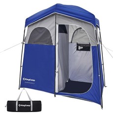 KingCamp Oversize Outdoor Shower Tents for Camping Dressing Room Portable Shelter Changing Privacy S, KT2003_BLUE/GREY-USVC4