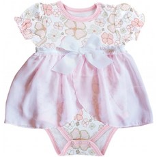 Stephan Baby Playable Posies Pink and Gray Floral 스냅 드레스 스타일 기저귀 커버 3-6개월, 단일상품