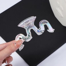 레이저 그라데이션 컬러 헤어 클로 스위트 요정 클립 크랩 머리띠, 10.2685-11