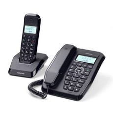 모토로라 디지털 유무선 전화기 SC-250A, 블랙, SC250A