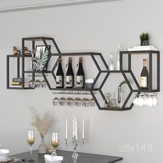 벽걸이책장 철제벽선반 수납 인테리어, 검은색 길이100cm높이58cm깊이20cm, 1개