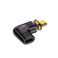 USB4 C타입 PD 140W 40Gbps 마그네틱 꺽임 젠더 JA236, 본상품선택, 1개