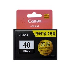 캐논정품잉크 PG-40 CL-41, PG-40[검정], 1개