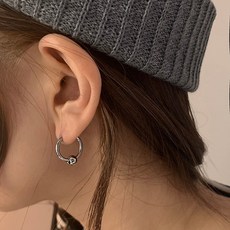 인마인드 써지컬스틸 베이직 볼 얇은링 원터치 귀걸이 남자