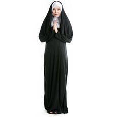 수녀복 원피스 세트 코스튬 복장 의상 천주교 수녀님 코스프레 할로윈 복장