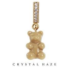크리스탈 헤이즈 Pave Notalgia Bear Pendant - Salt Carmel (PCT-SaltCarmel)