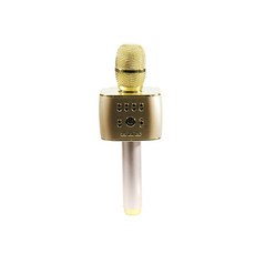 만방코리아 블루투스 노래방 마이크 New V25, 골드