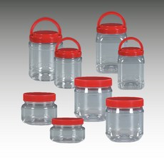 핸들(원형)용기/젓갈통 반찬통 양념통 광구 다양한크기 플라스틱밀폐용기, 1개, 5L