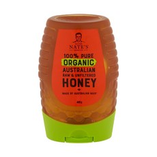 네이처스 네이트 비정제 호주꿀 400g Nature Nate's Australian Raw Unfiltered Honey, 0, 1개