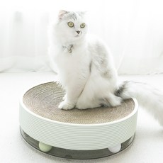 냥모나이트 캣모나이트 고양이 원형스크래쳐 스크래쳐 리필 휠모나이트, 민트