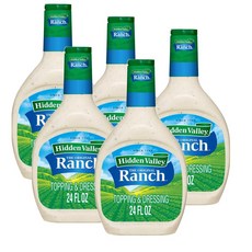 히든벨리 오리지널 랜치 샐러드 드레싱 앤 토핑 Hidden Valley Original Ranch Salad, 5개, 710ml