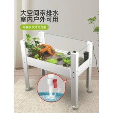 대형 반수생 수조 어항 거북이 수족관 키우기, 60cm 방수 급전함-강배수 포함+바퀴, 1개