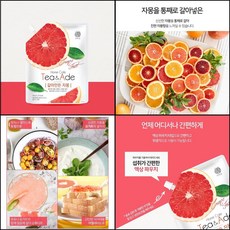갈아만든 자몽차 파우치 타먹는 음료베이스 홈카페재료 건더기없는 국내산 과일청, 500g x 1팩, 1개, 1개입