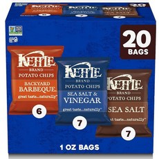 Kette Brand 포테이토 칩 허니 디종 케틀 칩 스낵 백, 6개