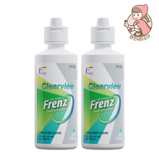프렌즈 클리어뷰 150ml 2개 드림하드렌즈 보존세척액 헹굼 식염수